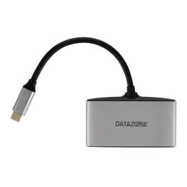 داتازون محول 4 في 1 يو اس بي سي, يو اس بي سي, 3 يو اس بي ايه، رمادي