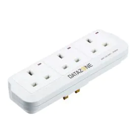 داتازون  ,وصلة كهرباء 3 مخارج 13 امبير 5 متر ,ابيض