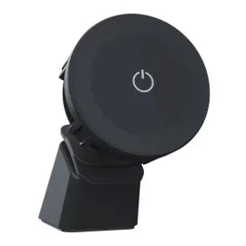 قوي , شاحن مغناطيسي ومبرد لاسلكي , أسود  