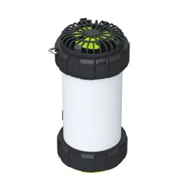 جوي، مصباح يدوي متعدد الوظائف مع مروحة، أسود