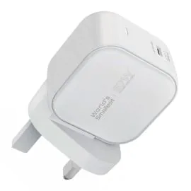 شاحن بروميت الترا كومباكت 67 واط GaN مع منفذ USB-C، أبيض