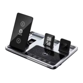 جرين لايون، 4 في 1 قاعدة شحن لاسلكية، رمادي