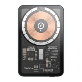 موماكس , باور بانك 10000 مللي أمبير في الساعة USB-C بقدرة 20 وات بقدرة 15 وات , رمادي