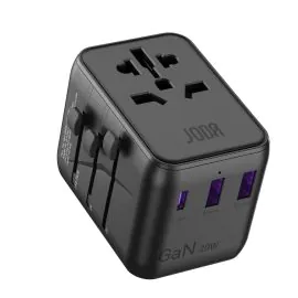 فيش سفر جودا، شاحن سريع، 20 واط, 3 منافذ USB، أسود – WC008ABUN1