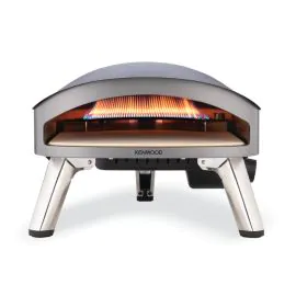 فرن بيتزا كينوود غاز مع شواية، 30 سم، سعة 12 إنش، 500 درجة مئوية، فضي - OWPOM20.000GY