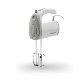 خلاط يدوي كينوود مع مضارب وخطافات عجن، 300 واط، أبيض - OWHBM02.001WH