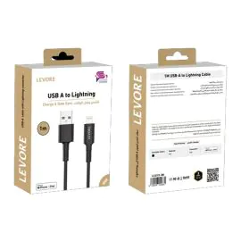 كابل ليفور USBA إلى Lightning معتمد من MFI 1.0 متر ، LCS111-BK