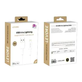 كابل ليفور USBA معتمد من MFI 1.0 متر ، LCS111-WH
