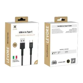 ليفور USB 1.0 متر أسود ، LCS311-BK