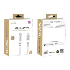 كيبل ليفور USB معتمد من MFI 1.0 متر LCS421-WH