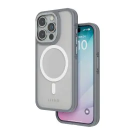 حافظة ليفيلو روج لهاتف آيفون 15 برو , رمادي