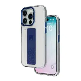 ليفيلو , حافظة جرافيا بمقبض سيليكون  آيفون 15 برو, أزرق