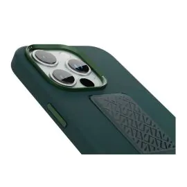 ليفيلو , حافظة مورفيكس من السيليكون بمقيض جلدي لهاتف آيفون 15 برو ماكس ,أخضر