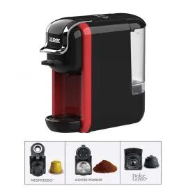 صانعة قهوة اكسبير للكبسولات والبن 1450واط 19بار أحمر XPC-90R