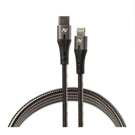 لافينتو، كابل نوع سي إلى لايتنينج، مرن سريع، 1 متر، أسود