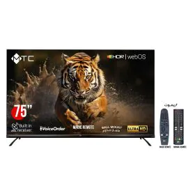 شاشة 75MTC بوصة Webos ماجيك ريموت سمارت MT75UH530AWOS-UHD