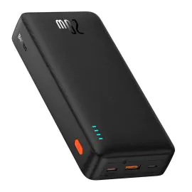 باسيوس، بطارية متنقلة، شحن سريع، 20000 ملي امبير، 20 واط، اسود