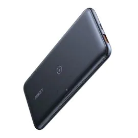 بطاريه متنقله أوكي , لاسلكي , 18 واط , أسود 