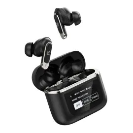 بورودو، سماعات أذن ساوندتيك جايد ANC TWS مع شاشة تعمل باللمس ،أسود