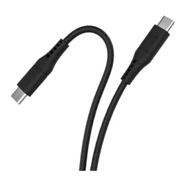 كابل توصيل الطاقة بروميت 60 واط، USB-C فائق السرعة، 1.2 متر، أسود