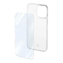 مجموعة سيلولارلاين : كفر حمايه + شاشة , ايفون 14 برو ماكس 