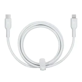 باورولوجي , نوع سي إلى كابل لايتنينج بي دي 20 وات 1.2 متر ,أبيض