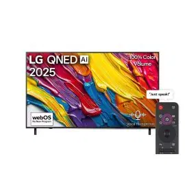 شاشة إل جي كيونيد AI QNED82 حجم 65 بوصة 4K تلفاز ذكي مع ريموت ذكي سحري ونظام HDR10 و ويب أو اس25 إصدار 2025