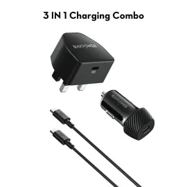 راف باور، شاحن جداري PC1041، شاحن سيارة VC1017، كابل CB1021