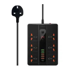 تمديد ريتشي ,مع منافذ الشحن ,أسود