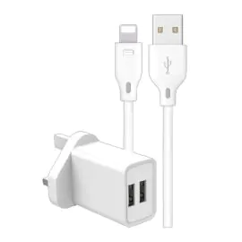 ريتشي شاحن حائط، مدخل USB, أبيض