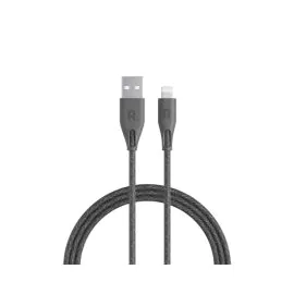 راف باور , كابل Ravpower Rp-Cb1027 بطول 2 متر نايلون Usb-A إلى Lightning رمادى