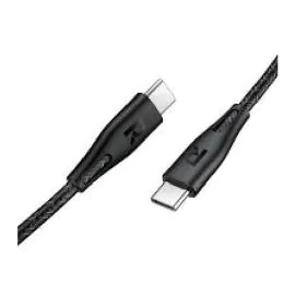 راف باور , كابل من النوع C لنوع C من النايلون بطول 2 متر, أسود