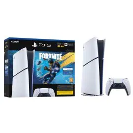 سوني بلايستيشن 5 الإصدار الرقمي,825 جيجابايت, حزمة فورتنايت Flower Chaos, مع يد تحكم واحدة – أبيض