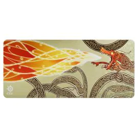  ماوس باد ستيل سيريز QCK CS2 دراجون لور للألعاب، حجم إكس إكس إل، أسود – SS-63448