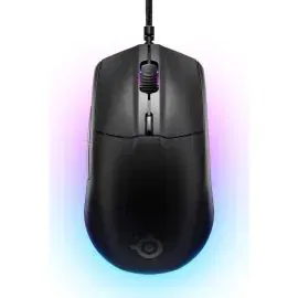 ماوس الألعاب ستيل سيريز رايفال 3 الجيل الثاني سلكية، 8.5K DPI، إضاءة RGB، أسود - SS-62515