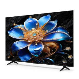 شاشة تلفزيون تي سي ال 75 بوصة 4K QLED شاشة سمارت جوجل،مع مستقبل مدمج - 75T61D