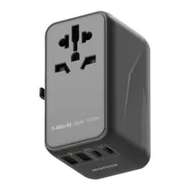 موماكس 100 واط , محول السفر AC , أسود