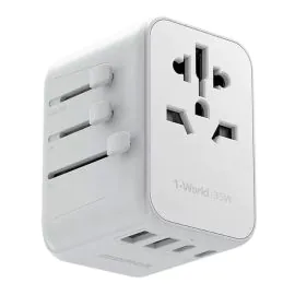 موماكس , شاحن 35 واط , محول السفر AC ,أبيض