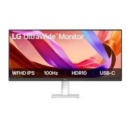 شاشة كمبيوتر ال جي الترا وايد 29 بوصة، دقة WFHD، معدل تحديث 100 هرتز، زمن استجابة 1 مللي ثانية، ابيض - 29U531A-W.AMI