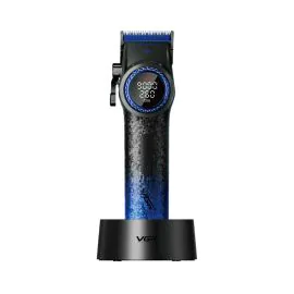 ماكينة حلاقة VGR لاسلكية للرجال مع إضاءة LED، أزرق – V-001BLU