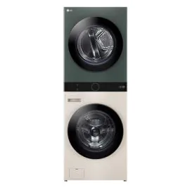 LG, غسالة أمامية, مع نشافة, 25 كيلو, بيج/أخضر – WK2520GBT