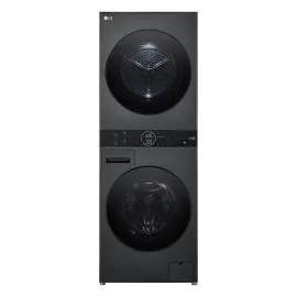غسالة 13ك ونشاف 10ك LG WashTower امامية اسود استيل WK1310BST