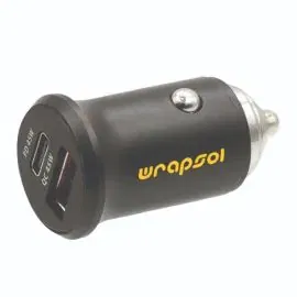 رابسول , شاحن سياره مدخل واحد يوس بي – سي , 45واط , أسود