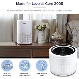 LEVOIT Core 200-RF White فلتر مرشح استبدال لمنقي الهواء