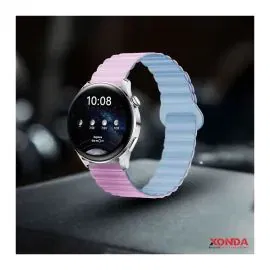 زوندا، سوار معصم مغناطيسي للساعة الذكية مزدوج الوجة (41/40/38)، ازرق / ارجواني