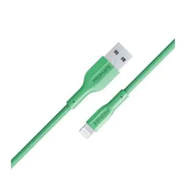 بروميت كابل USB-A إلى Lightning بطول 1 متر، أخضر