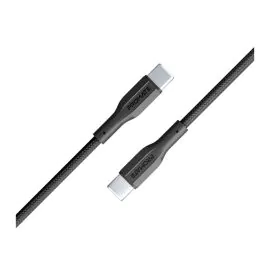 بروميت USB-C إلى USB-C كابل بيانات وشحن 1 متر أسود
