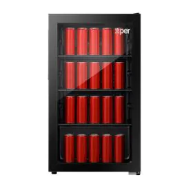 ثلاجة اكسبير عرض، 3.2 قدم مكعب، اسود - PCXP140B24