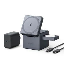 أنكر , مكعب 3 في 1 ممغنط , رمادي