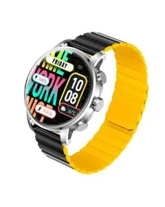 ساعة Kieslect الذكية للاتصال KR-2 بلوتوث 1.43 بوصة فضية